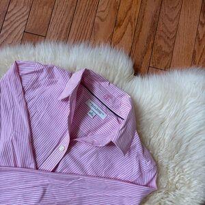 Banana Republic Tailored Fit Striped Button Up Shirt